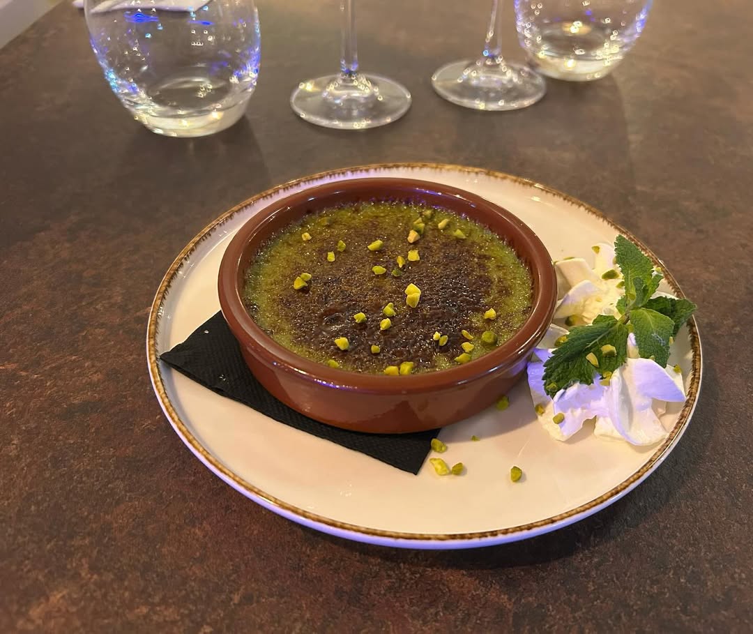 Crème brûlée pistache